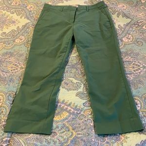 Gap tailored crop pants green size 6P